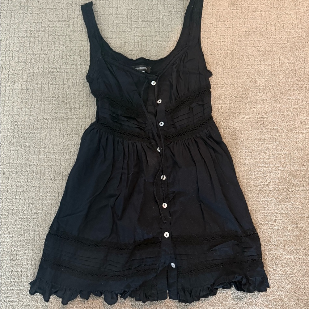 Urban Outfitters Black Lace Mini Dress